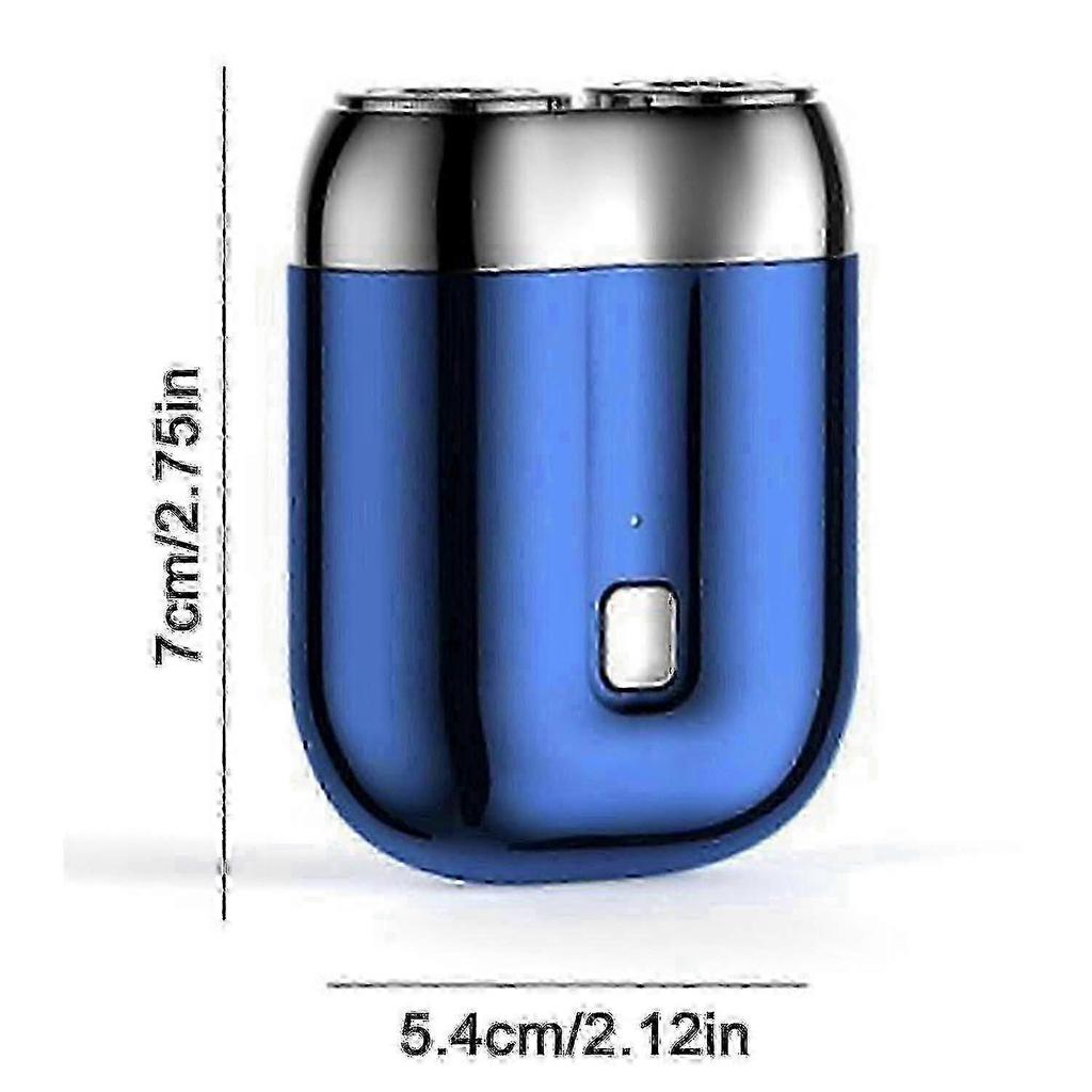 Dual Head Electric Razor for Men - Mini USB Shaver, Portable, Washable