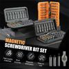 Magnetic Screwdriver,24&1 Magnetic Screwdriver Set, DIY Ratchet Screwdriver Set, Detachable Ratchet Handle, Portable Compact Tool Kit (42-in-1