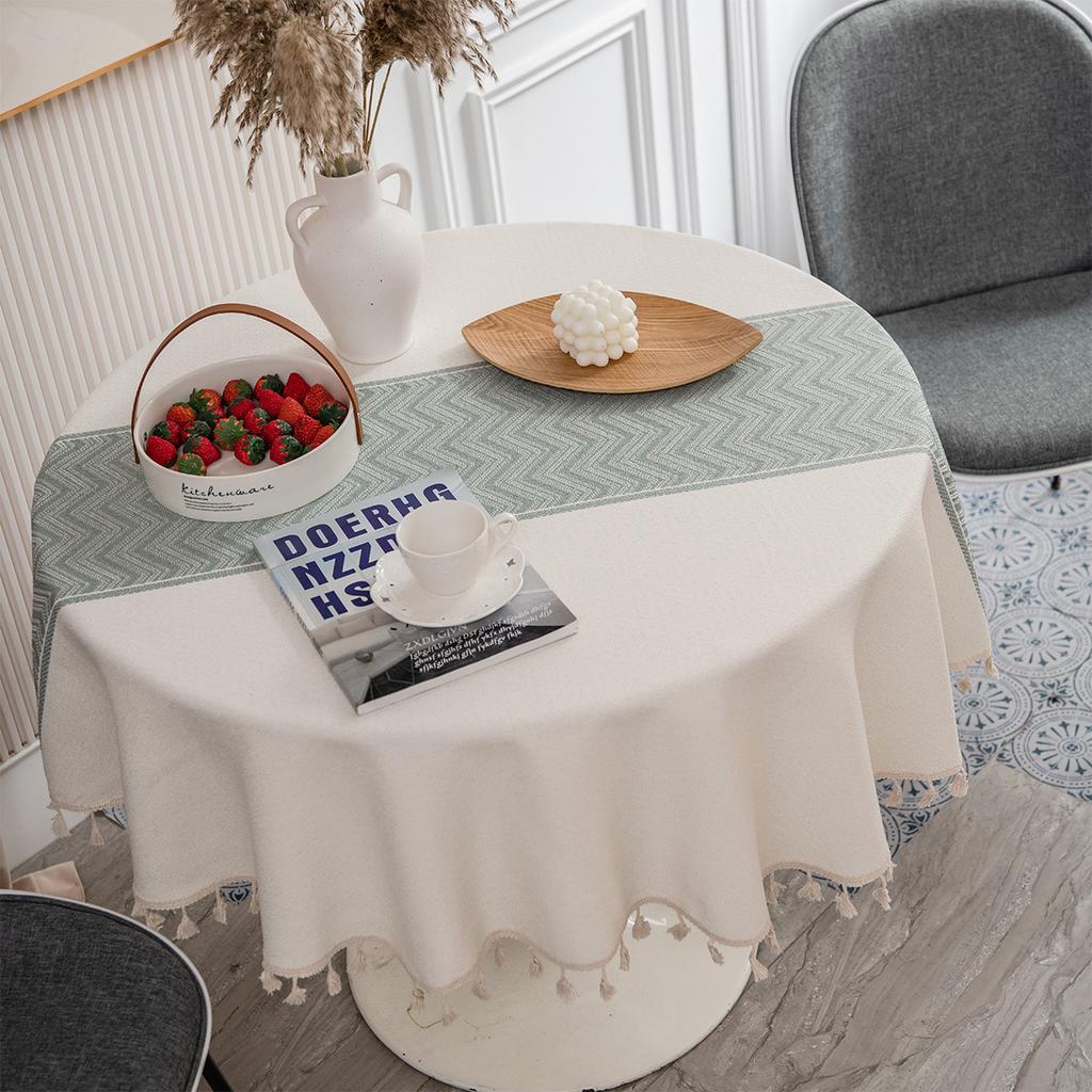 Скатерть Стиль Японский Хлопок и Лен Маленький Свежий Литературный Круглый Стол Кофейный Столик Обеденный Стол Ткань Прямоугольник