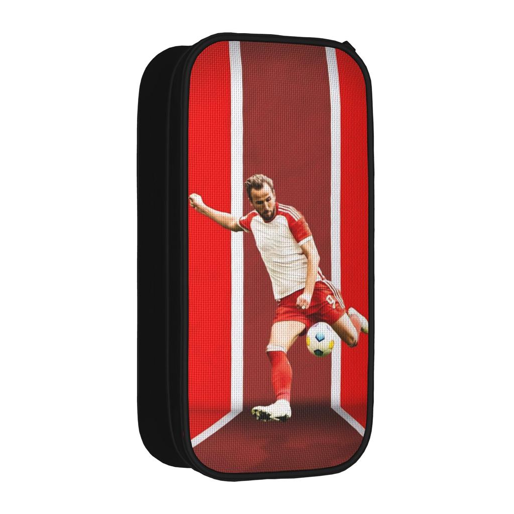 Kanes Footballer Pencil Cases New Soccer Pen Box Bags Student Large Storage Students School Cosmetic Pencilcases