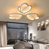 Светодиодный потолочный светильник для гостиной, мягкий свет, защита глаз, интеллектуальная лампа с регулировкой яркости, светильник в форме лепестка, энергосберегающее освещение для домашнего декора