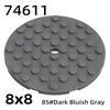 Building Block Parts 74611 8X8 Round Plate Assembly Small Particle Parts Supplement Parts Bulk Parts