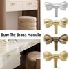 Furniture Hardware Cabinet Door Knobs Vintage Wardrobe Drawer Pulls Bow Tie Brass Handle  Window