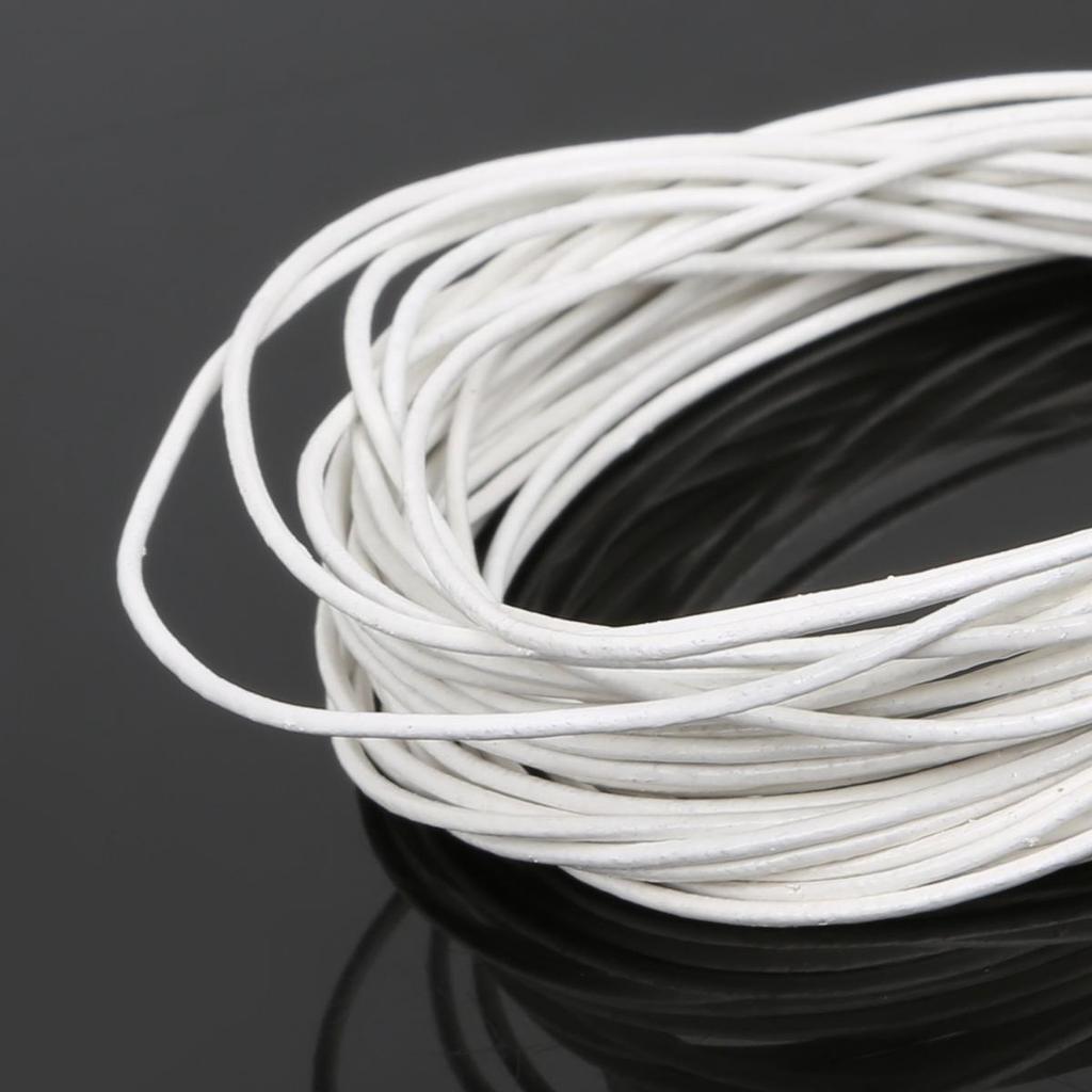 Натуральная круглая кожаная нить для изготовления браслетов, ювелирных изделий, DIY, шнур, шнур