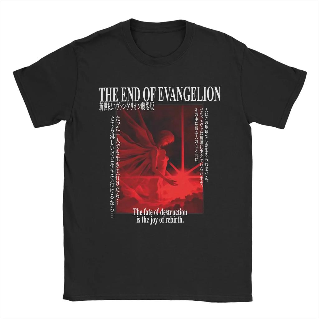 Неон Genesis Evangelion Единица-01 Эпизод 1 «Атака Ангела» Манга Стиль Фиолетовая Печать Оверсайз Черная Футболка | Классический Меха Аниме Фан Мерч Футболка