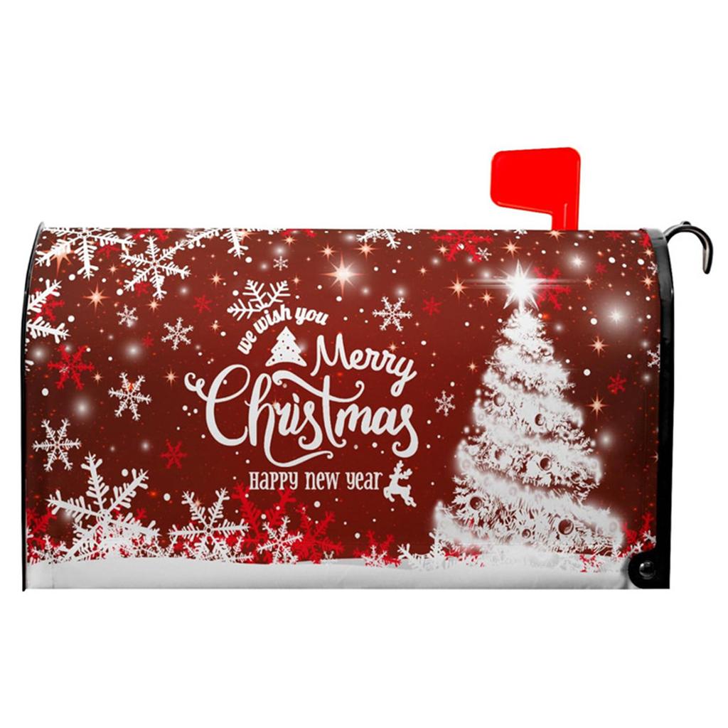 Xmas Mailbox Dust Cover Oversized Letter Case Protection Sleeve Anti-Scratch Christmas Letter Box Cases for Garden Ornament