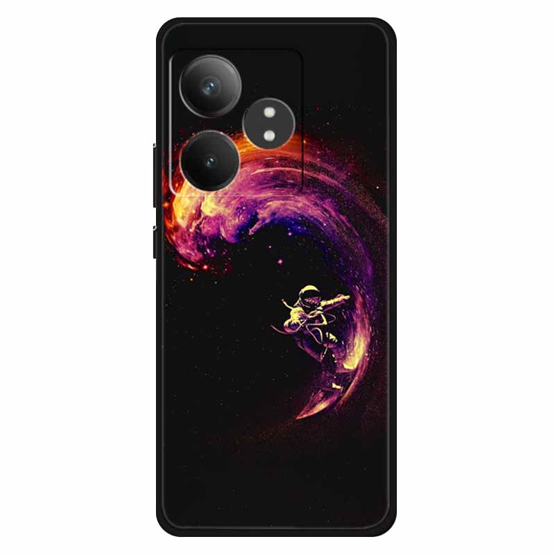 Чехол Для Realme GT 6T / GT 6 Чехлы Силиконовый Планета Расписной ТПУ Мягкая Задняя Крышка Телефона Для RMX3853 Защитный Чехол RMX3851 GT 6