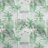 Cotton Flex Green Fabric Tropical Tree With Geometric Texture Sewing Fabric By The Yard Printed Diy Clothing Sewing Supplies 40 Inch