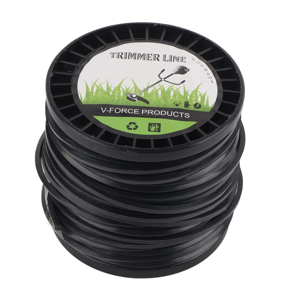 3.3mm String Trimmer Line High Cutting Efficiency Low Noise Quadrate Black Trimmer Line for Most