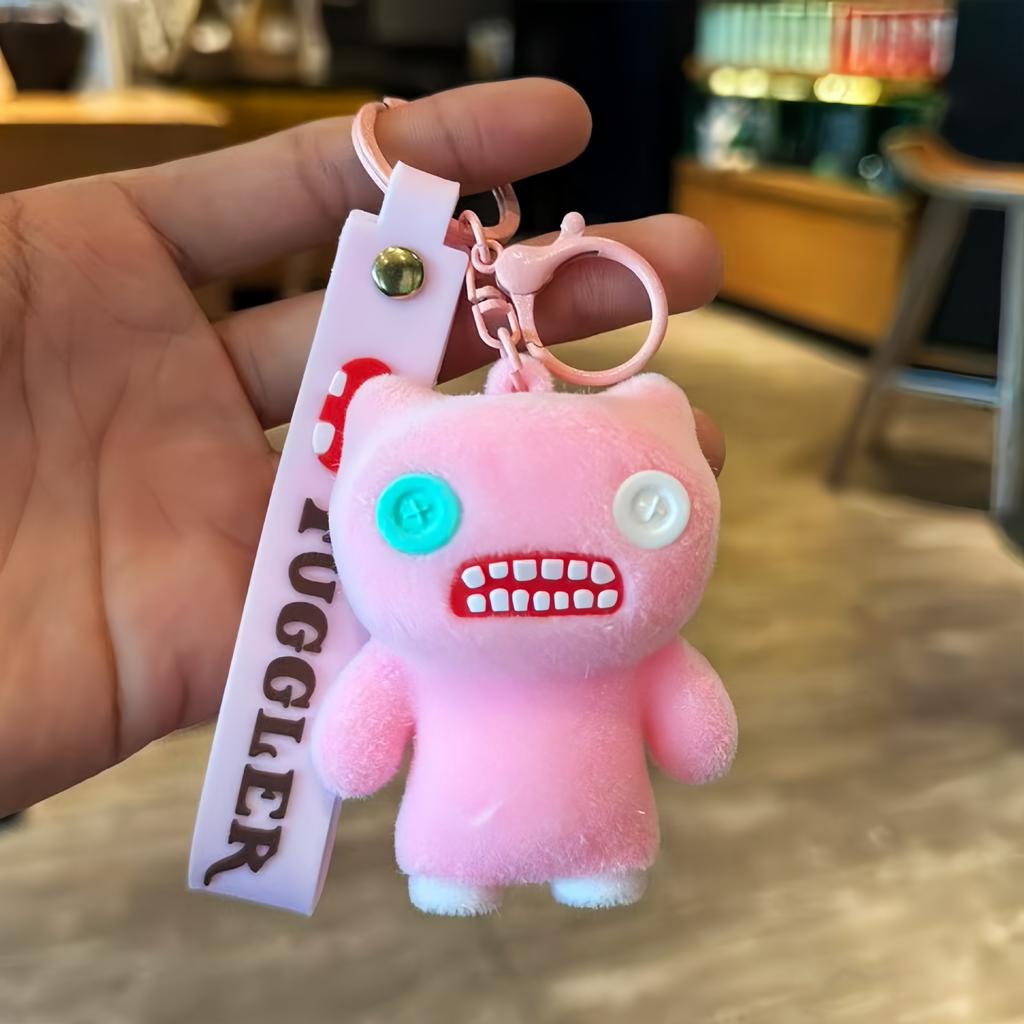Cross-border Q version blind box series dolls funny doll model ornaments with keychain