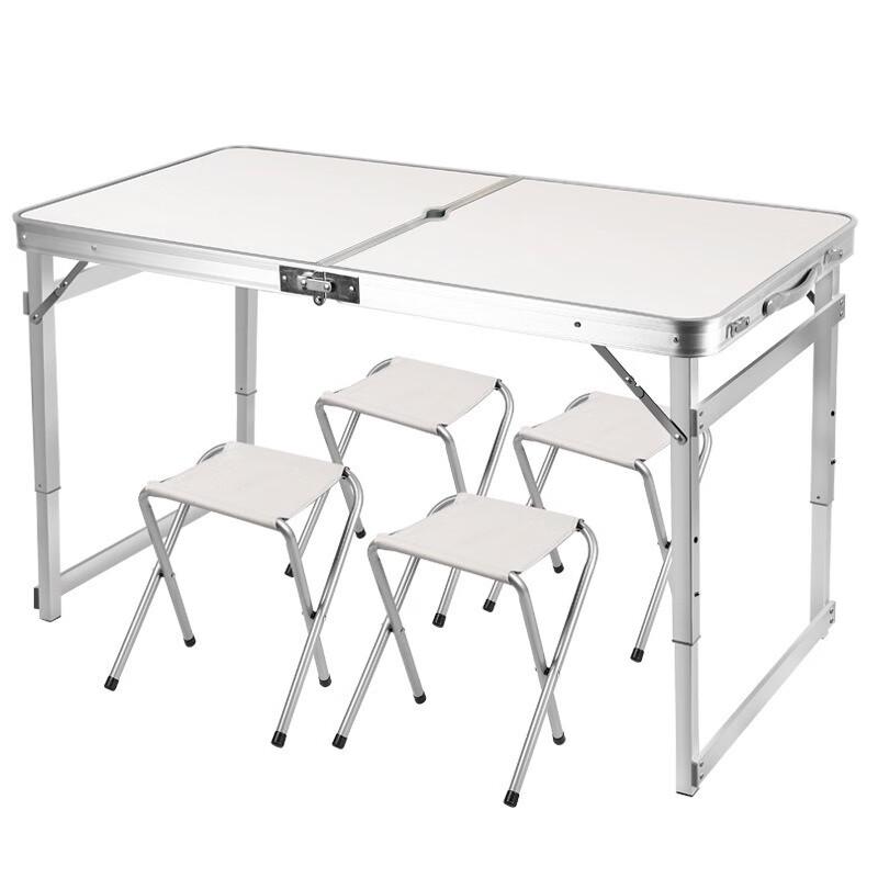 Outdoor Aluminum Folding Table and Chairs Set