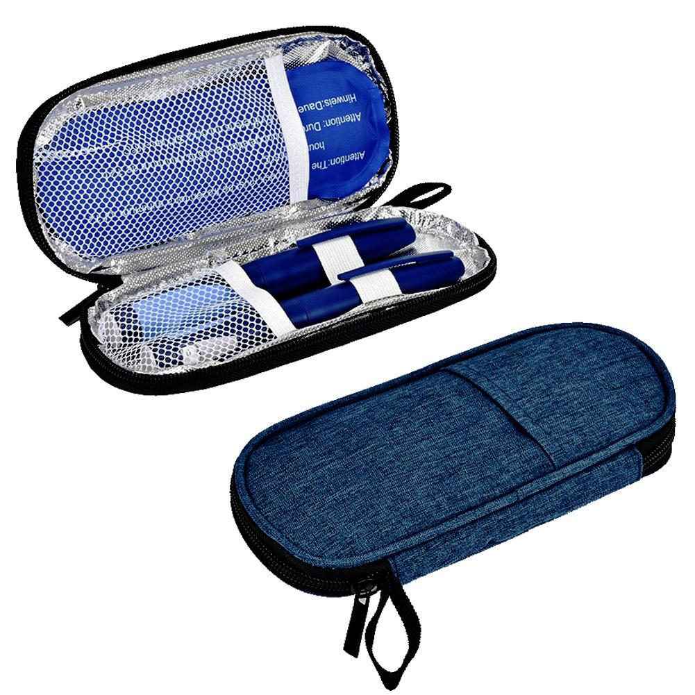 Портативная сумка-холодильник для инсулина, водонепроницаемая сумка-холодильник для диабетического инсулина из полиуретана, многоразовая сумка для холодной заморозки для диабетических лекарств