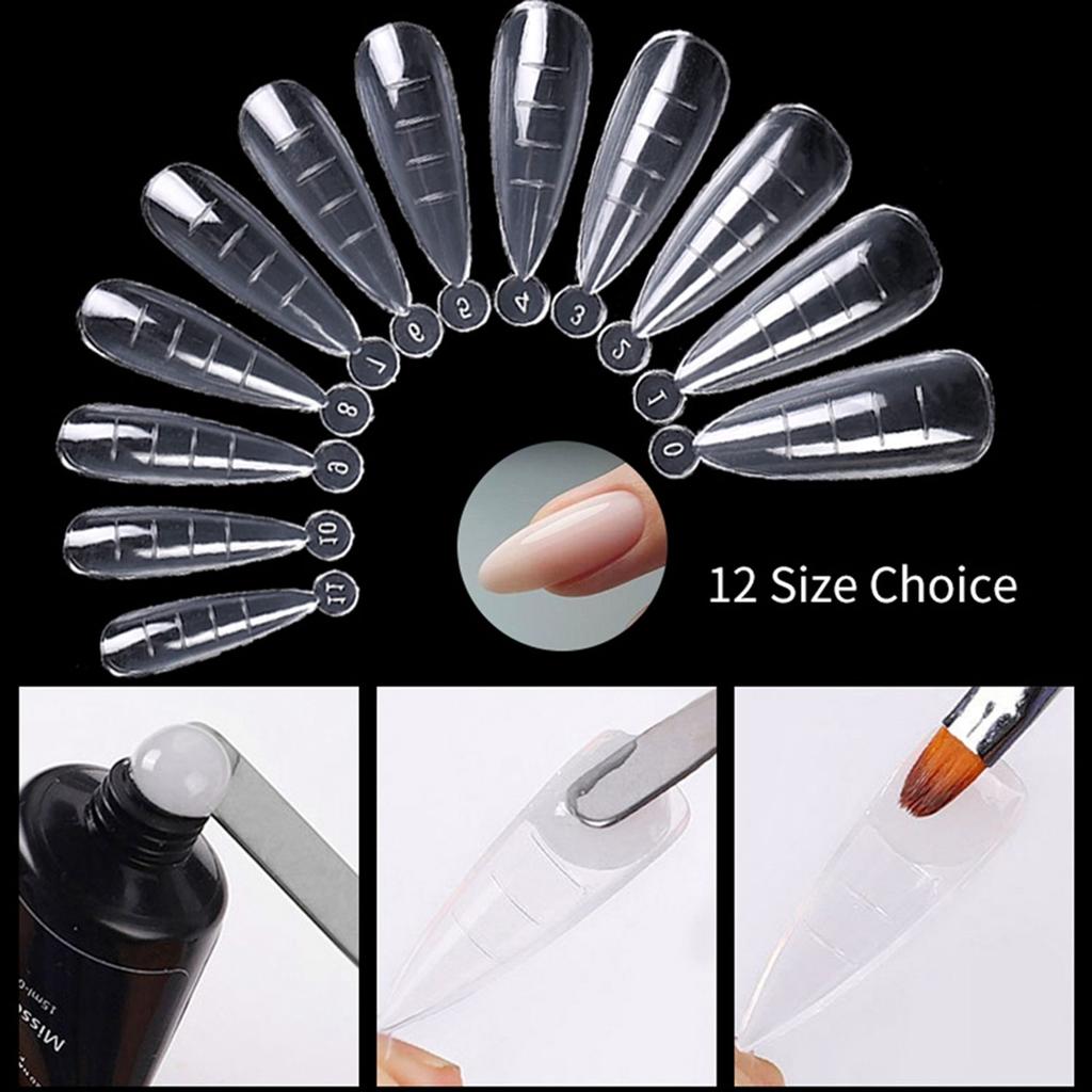 UV Acrylic Gel Manicure Tools Nail Dual Form Nail Mold False Nail Tips Fake Nails Extension