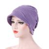 New Fashion Turban Cap For Women Muslim Plain Brim Hats Stretch Turban Chemo Loss Head Wrap Beanie Casual Head Wrap Scarf