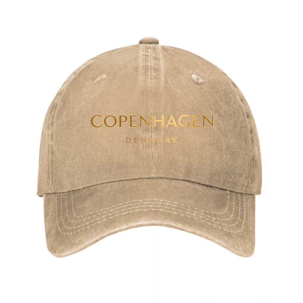 Retro UnisexS Featuring a Stylish Print of The Word COPENHAGEN Adjustable Size Perfect for Outdoor Washed Baseball Cap