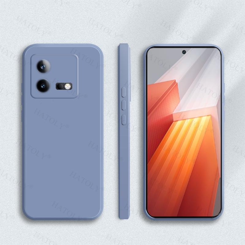 Чехол-накладка для Vivo iQOO Neo 8, для Vivo iQOO Neo 8, жидкий силикон, конфетный цвет, полная задняя крышка, для Vivo iQOO Neo 8