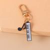 Cute Enamel Mini Piano Keychain Simulation Musical Instruments Key Ring Pendants Women Girls Handbag Decor DIY Jewelry Gift
