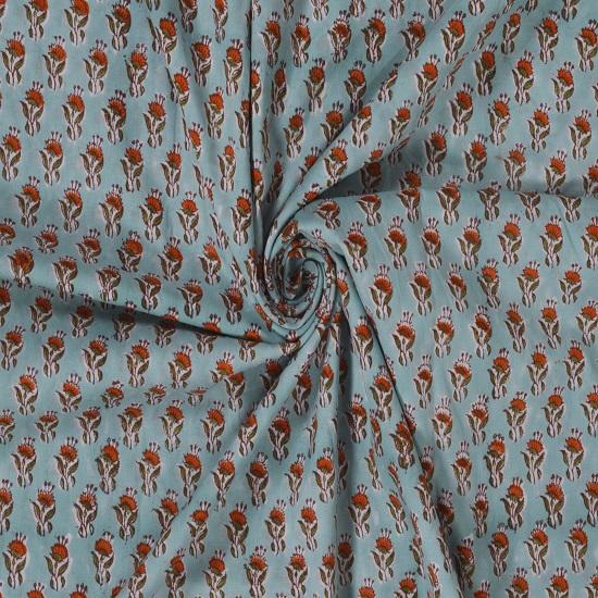 Индийский блочный принт, индийский хлопок, ручная печать, во дворе, Индийская ткань, Ткань с блочным принтом мира, ткань для шитья и квилтинга Новинка