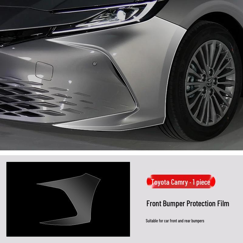 Toyota Camry Front & Rear Bumper TPU Protective Film - Transparent & Invisible, Fits 25 Models