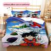 Постельное белье с рисунком персонажей Dragon Ball, Домашний декор, Подарок на день рождения (1 пододеяльник + 2 наволочки, без наполнителя)