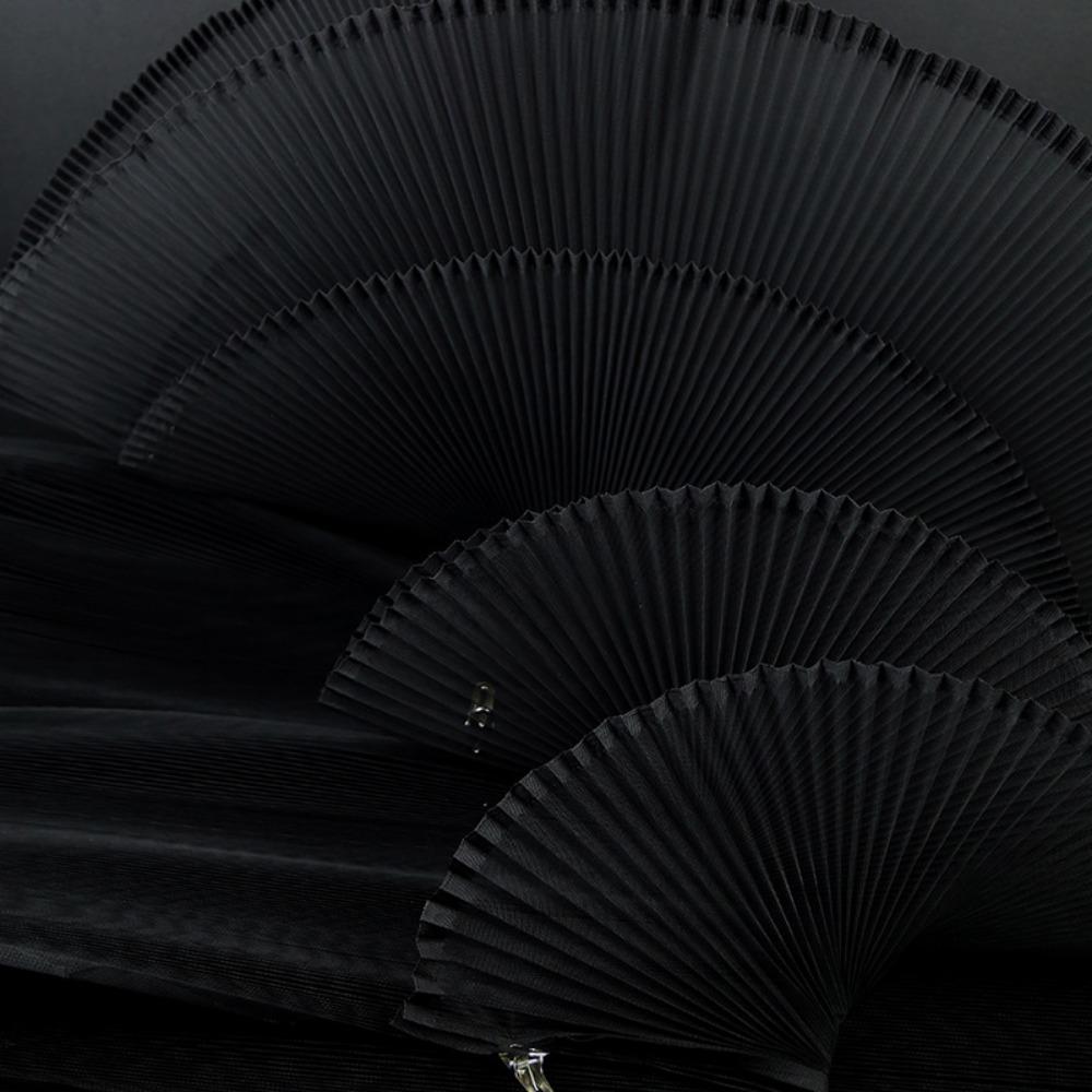 1 ярд/150см Однотонная ткань-гармошка Ткань-плиссе Сетка средней жесткости для DIY Ручная работа Дизайнерский материал Ткани для одежды