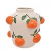 Ваза Гестия 23 см белая с апельсинами