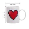 Minimalist Style Color-changing Heart Ceramic Cup Valentine's Day Gift Mug  Wedding Anniversary
