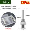 12Pcs Stainless Steel Industrial Glue Injection Needle Blunt Tip Glue Dispenser Tip