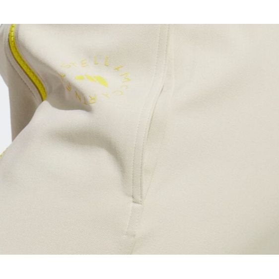 adidas X Stella McCartney Collaboration SS23 Logo Printed Расклешенные трикотажные спортивные брюки средней посадки Женские плавки Светло-желтые IJ0599