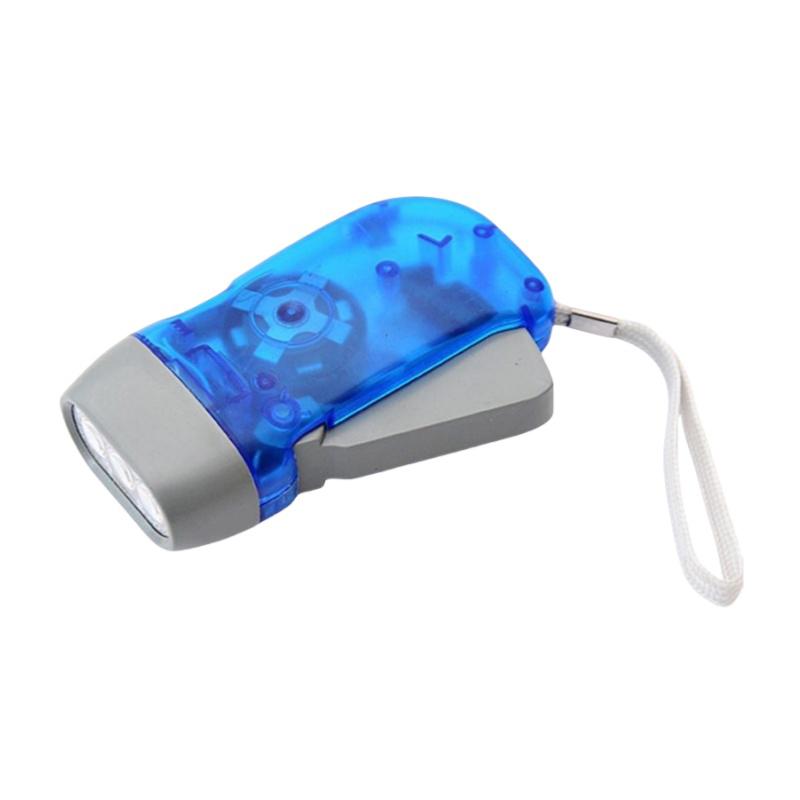 1Pc Household Hand-held Self Generating Flashlight Rechargeable Outdoor Night Camping Rainproof Portable LED Lighting Flashlight