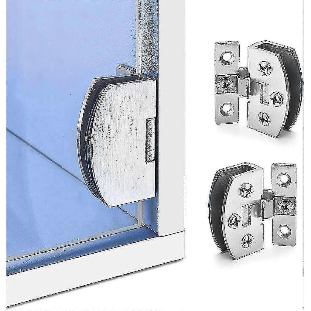 Gate hinges for glass cabinet - 2pcs cupboard door clamp hardware