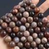 Isoaltion бусины из натурального камня индийского ископаемого дерева круглые бусины для изготовления ювелирных изделий DIY ожерелье серьги браслет аксессуар