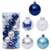 30pcs 6cm Christmas Balls Shatterproof Christmas Tree Pendant Christmas Ball Assorted Christmas Ball Ornaments for Holiday Party