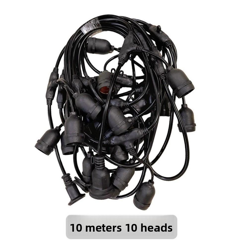 Креативный 5/10-метровый подвесной провод E27 патроны Пластиковая водонепроницаемая гирлянда Энергоэффективная Электрическая светодиодная лампочка Домашний декор