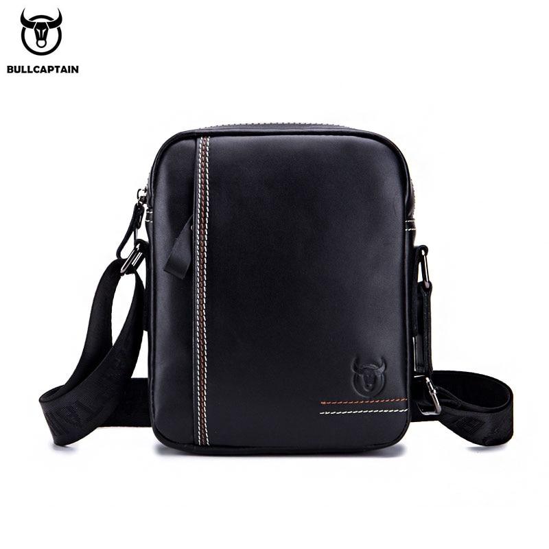 BULLCAPTAIN Мужская сумка через плечо, мужские сумки на плечо, сумки на молнии, большая вместительная сумка из натуральной кожи для мужчин, сумки-мессенджеры