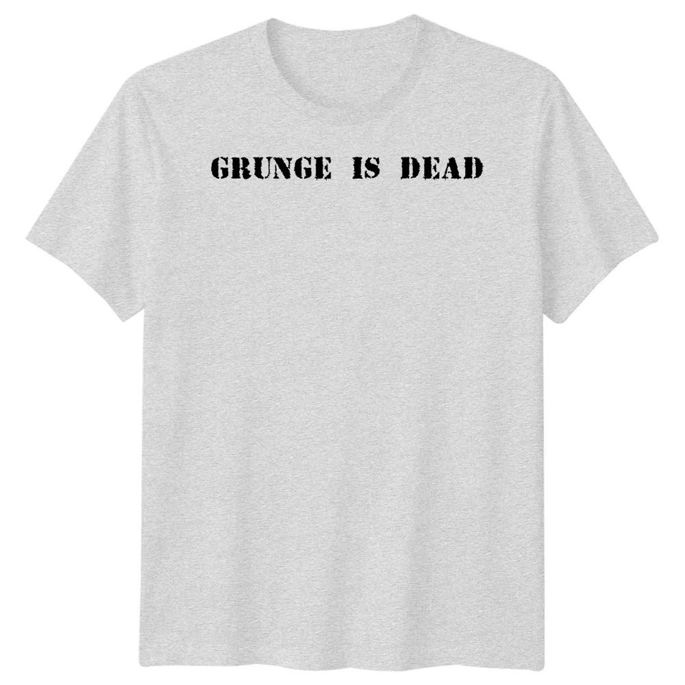Музыкальная футболка Grunge Is Dead унисекс с графическим принтом в винтажном стиле