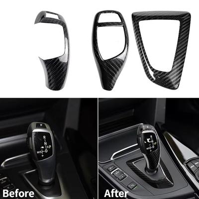 Текстура из углеродного волокна для BMW F30 F10 F15 F07 F20 F21 F22 F32 F34 F35 5GT Автомобильная панель переключения передач Рама Ручка переключения передач Крышка головки Отделка