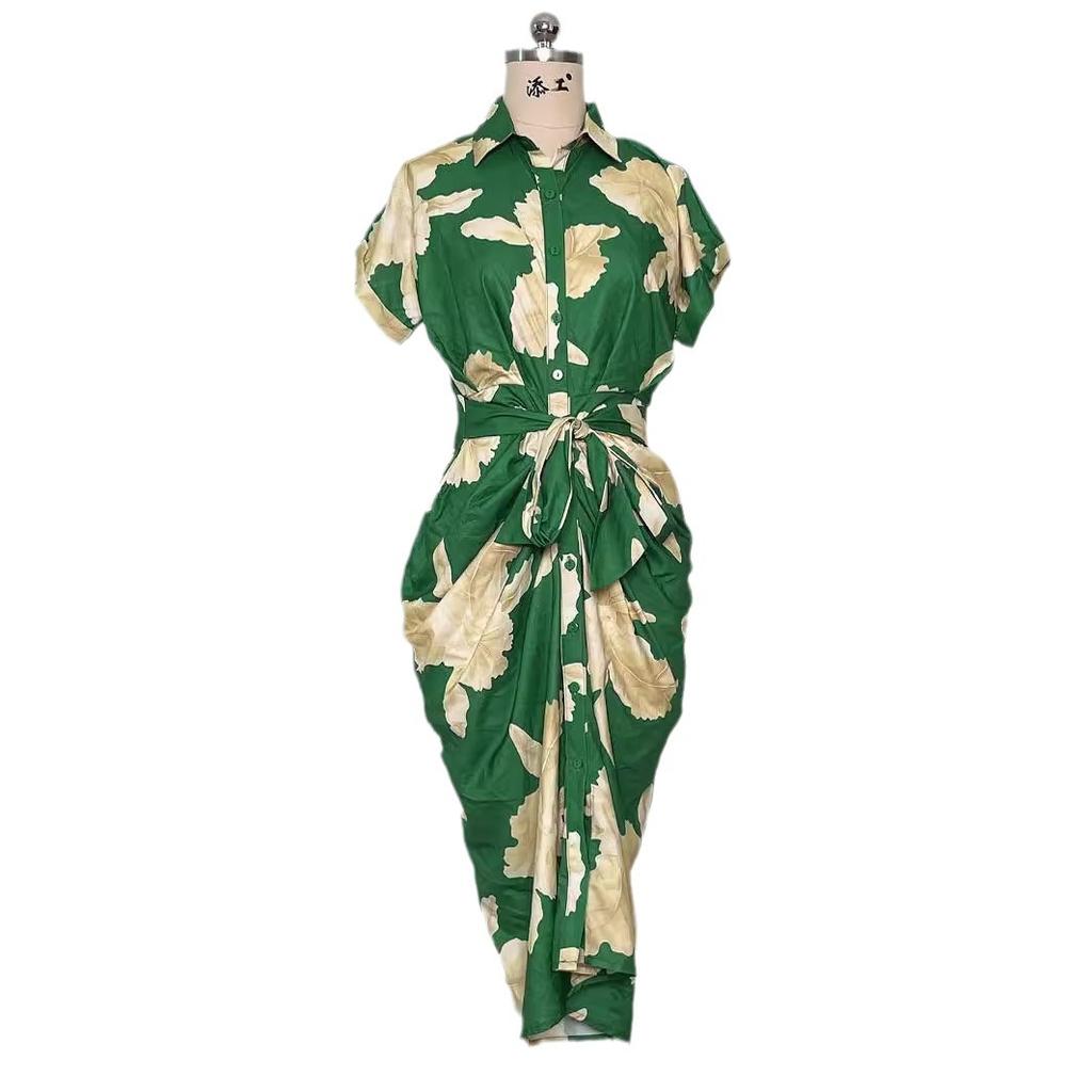 Женское платье 2025 Лето Облегающее однобортное женское платье