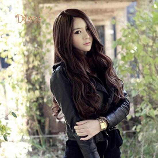 Tenfyer модный женский косплей длинные вьющиеся волнистые синтетические волосы полный парик костюм вечеринка