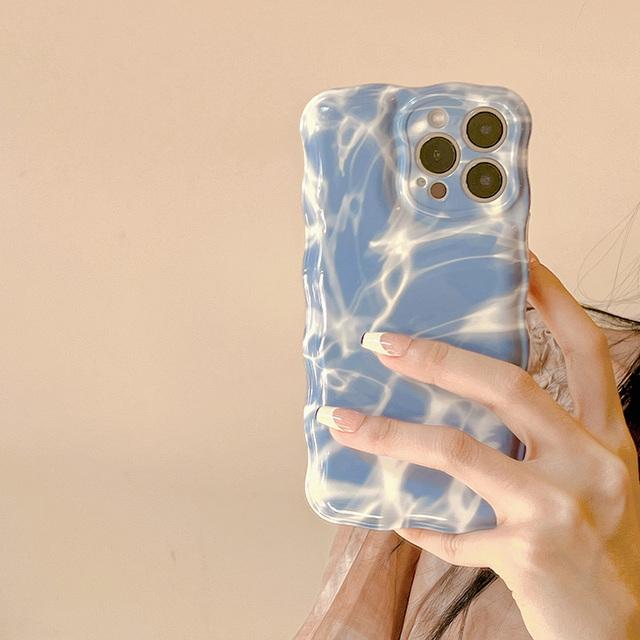 Роскошный модный мраморный чехол для телефона с волнистыми волнами для Iphone 11 12 13 Pro Max X Xr Xs Max, мягкий противоударный чехол-бампер, эстетичный чехол