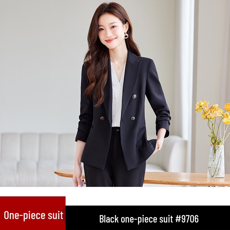 2024 Женский профессиональный осенний костюмный набор - Элегантный, плотный стиль для формальных поездок на работу и приема в отеле