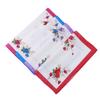 6Pcs 28x28cm 100% Cotton Vintage Flower Printed Women Lady Handkerchiefs Small Sweat Wiping Square Scarf Wedding Party Gift