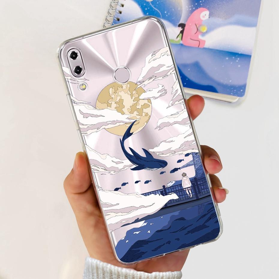 Для Asus Zenfone 5 (2018) 5Z ZE620KL ZS620KL Модный Металлический Стиль Дракон Покрашенный Чехол Для Asus X00QD Z01RD Мягкий Силиконовый ТПУ Чехол