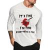 Halloween Print Raglan Sleeve Men's Long Sleeve Top