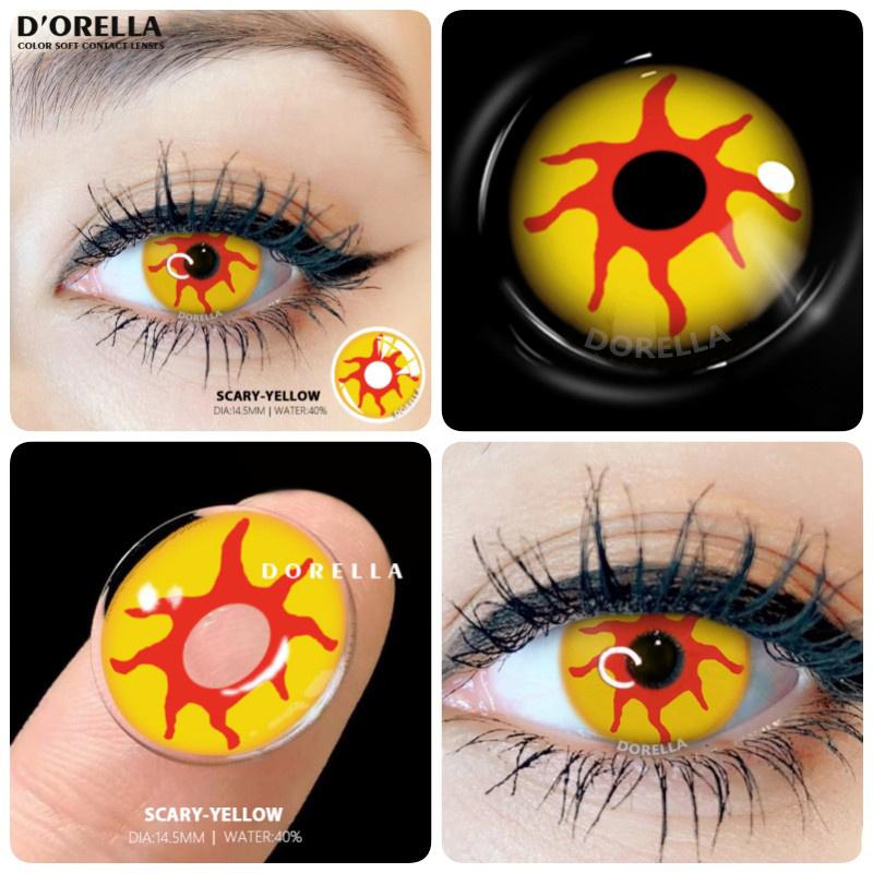 DORELLA 1 Pair Softlens Iceland Diamond Jolie Diva Big Eyes Soft Color Contact Lens Cosmetic Contactlen
