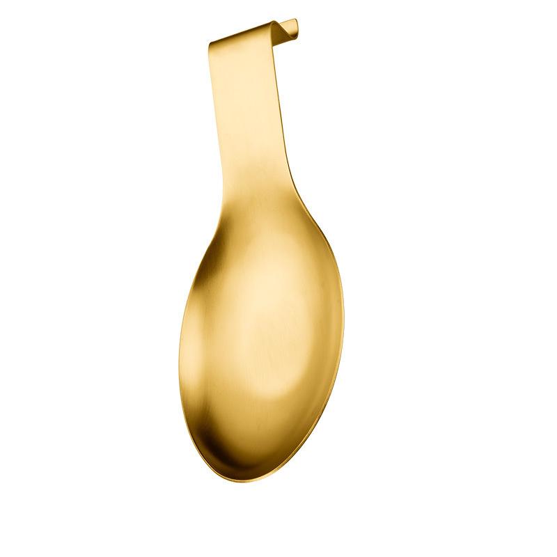 Fish Shape Stainless Steel Spoon Rest Thickened Cooking Spoon Buffet Clip Turner Tray Hotel Restaurant Kitchen Utensil Holder&