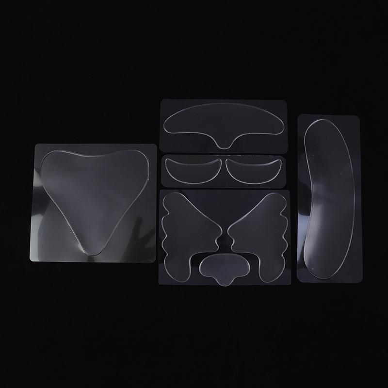 8 шт. многоразовые силиконовые пластыри силиконовые наклейки для удаления морщин лицо лоб шея глаза наклейки подушечки грудь пластыри уход за кожей