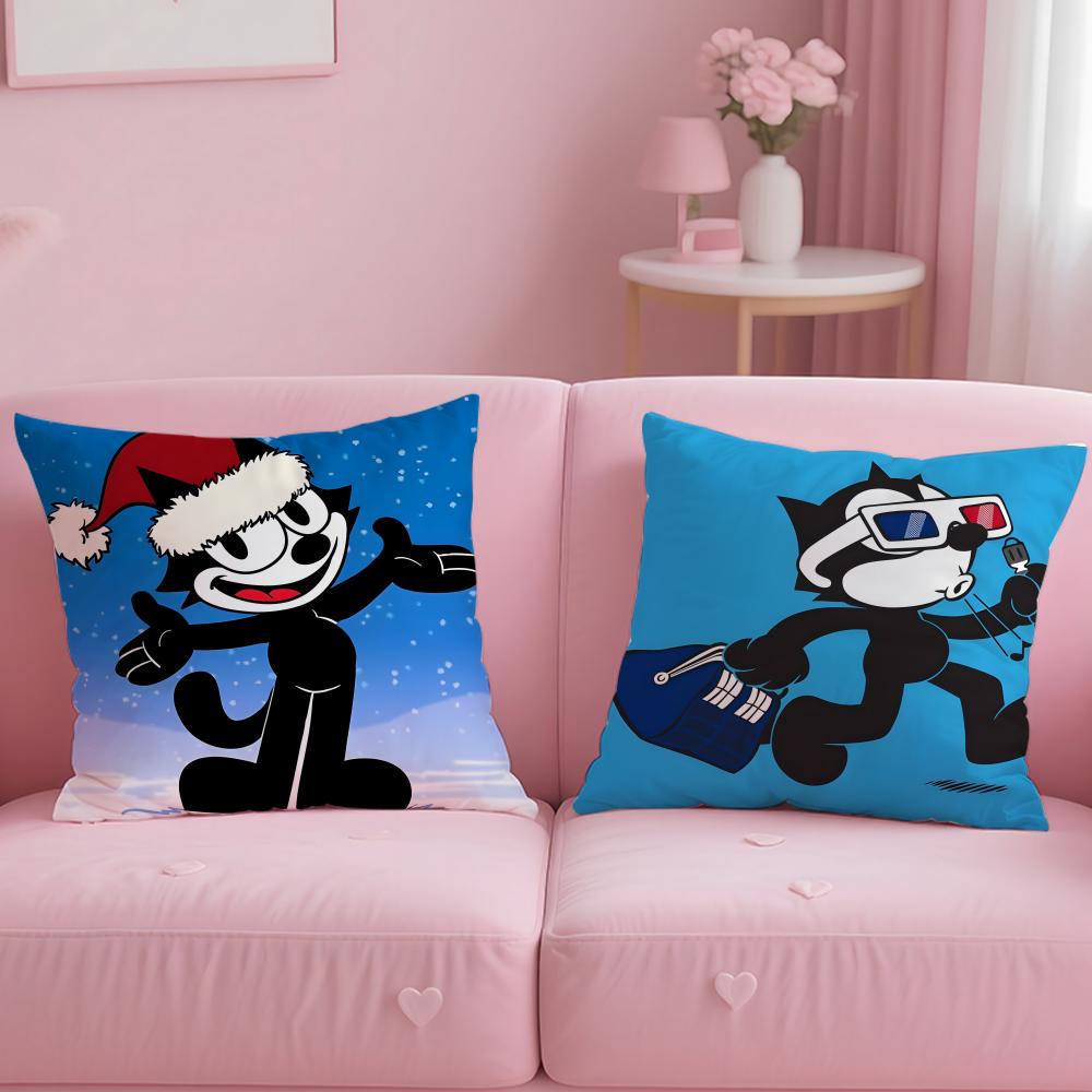 POPULAR Felixx the Ccatt Cushion Cover Comfortable Reversible Pillow Cover Ideal for Car Sofa Bedroom & Beyond