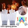 LED Glowing Gloves 6 Light Modes Light-Up Gloves Toys Colorful Flashing Lighted Gloves for Parties Birthdays Stocking Stuffers