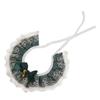 Green Decorative Kitten Collar Adjustable Pet Neck Ornament 2Pcs Set